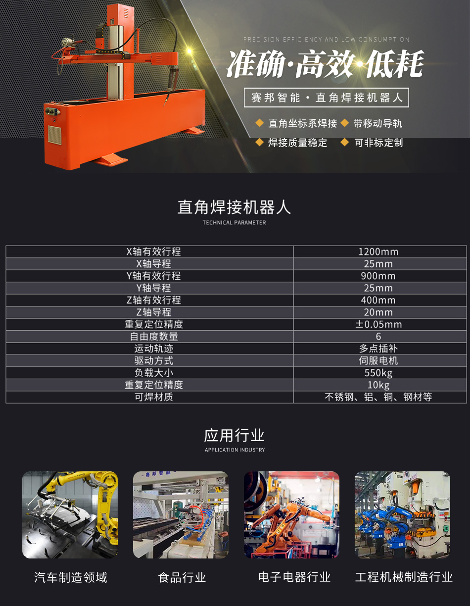 直角焊接機(jī)器人介紹 直角焊接機(jī)器人技術(shù)參數(shù)